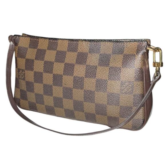 Louis Vuitton Vintage Damier Ebene Navona Pochette Accessories Bag W/Bag & Box - Picture 4 of 15